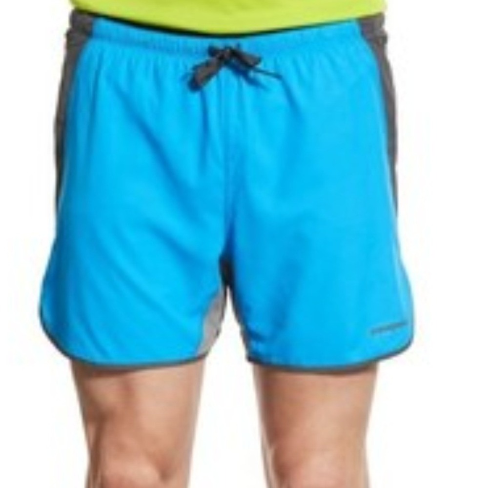 Patagonia Strider Pro Stretch Woven Running Shorts Blue Grey Mens large
